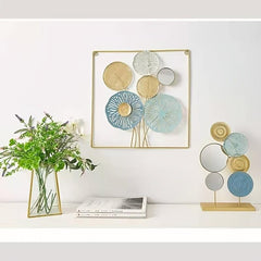 Lotus Leaf Metal Wall Decor Rustic Hanging Farmhouse Art