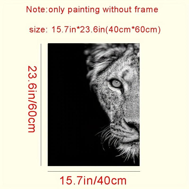 2pcs African Lion Wall Poster Canvas Painting 15.7x23.6in 40cmx60cm
