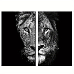 2pcs African Lion Wall Poster Canvas Painting 15.7x23.6in 40cmx60cm