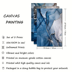 3pcs Marble Abstract Art Canvas Poster Classic Artwork Print Home Decor
