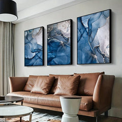 3pcs Marble Abstract Art Canvas Poster Classic Artwork Print Home Decor