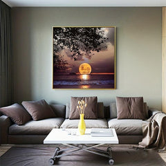Sea Sunset Canvas Painting for Home Decor