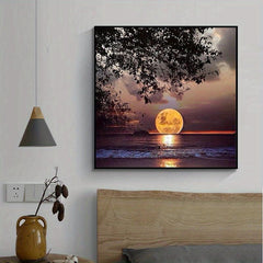Sea Sunset Canvas Painting for Home Decor