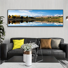 Canvas Poster Modern Art Lake Scenery Decoration Painting