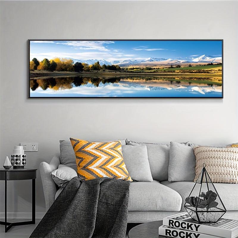 Canvas Poster Modern Art Lake Scenery Decoration Painting