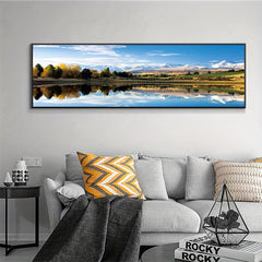 Canvas Poster Modern Art Lake Scenery Decoration Painting