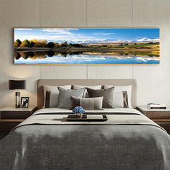 Canvas Poster Modern Art Lake Scenery Decoration Painting
