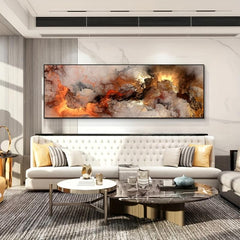 Modern Art Colorful Tumbling Clouds Wall Art Canvas Painting