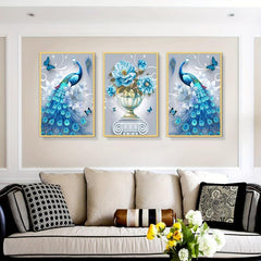 5D Crystal Diamond Peacock Painting Kit for Adults - DIY