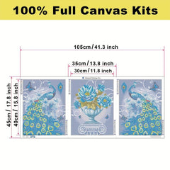 5D Crystal Diamond Peacock Painting Kit for Adults - DIY