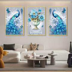 5D Crystal Diamond Peacock Painting Kit for Adults - DIY