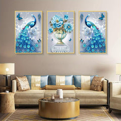 5D Crystal Diamond Peacock Painting Kit for Adults - DIY