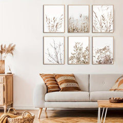 6pcs Nordic Landscape Painting Minimalist Canvas Print for Home Decor