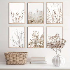 6pcs Nordic Landscape Painting Minimalist Canvas Print for Home Decor
