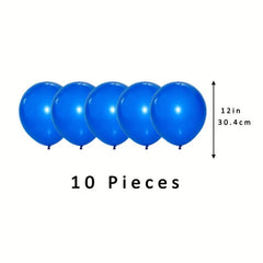 10pcs Assorted Rainbow Latex Balloons: Birthday Party Decor