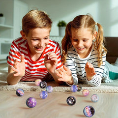 10pcs Space Theme Bouncy Balls for Kids Party Decor Supplies