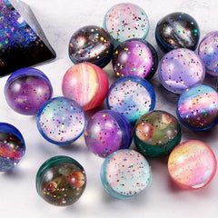 10pcs Space Theme Bouncy Balls for Kids Party Decor Supplies