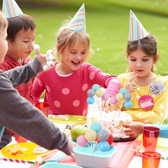 Colorful Balloon Cake Decoration Mini Round Cupcake Dollhouse Party Birthday