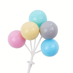 Colorful Balloon Cake Decoration Mini Round Cupcake Dollhouse Party Birthday