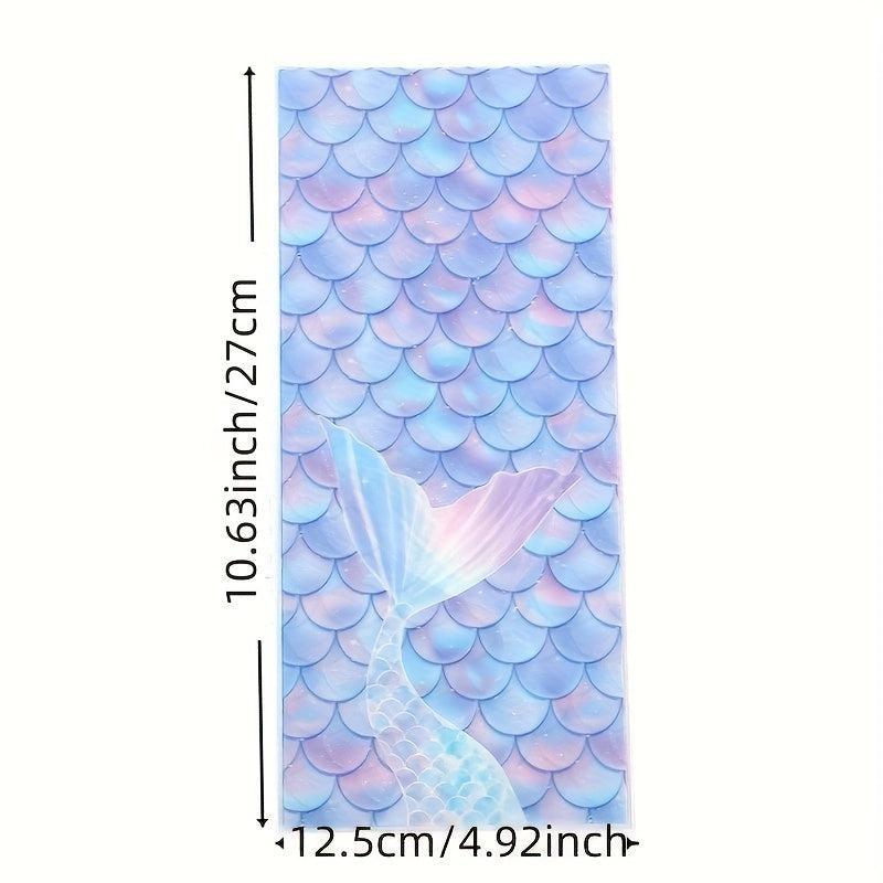 50pcs Mermaid Scales Candy Bundle Treat Bags for Kids' Parties