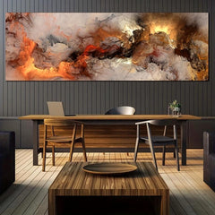 Colorful Tumbling Clouds Canvas Poster Abstract Landscape Wall Art