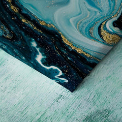3pcs Green Marble Pattern Wall Art Set