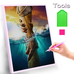 1pc DIY Diamond Painting Rescue Pattern Full Drill Rhinestone Craft Wall Art
