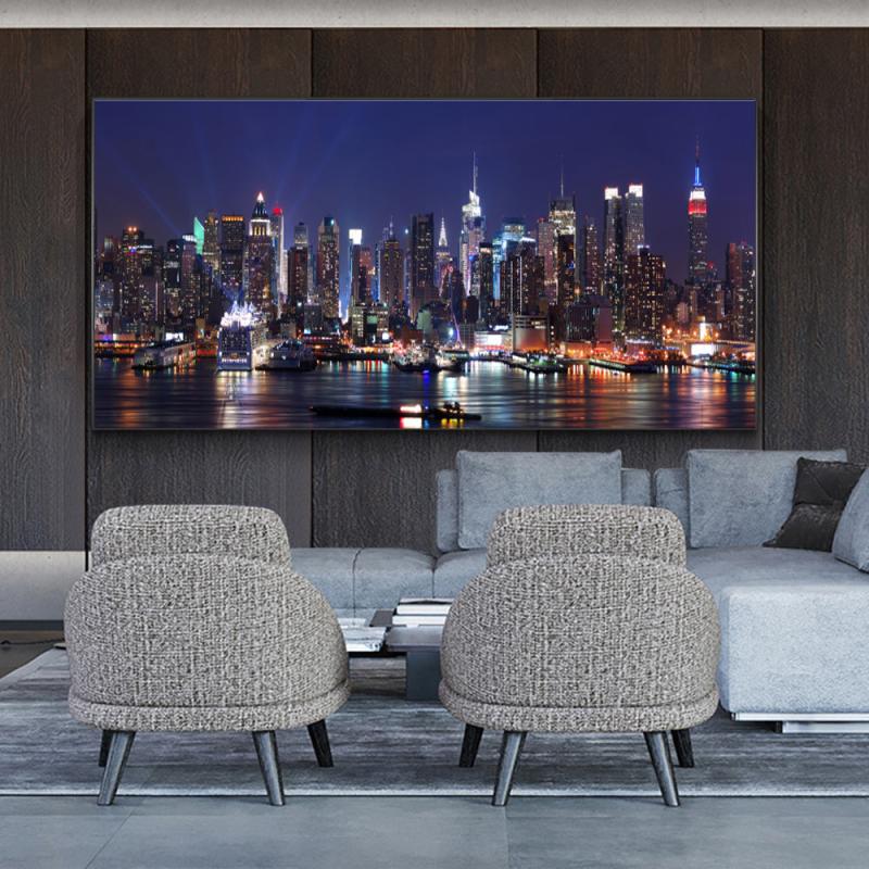 Modern Canvas Painting York Architecture Night Scene Painting On Canvas Wall Art