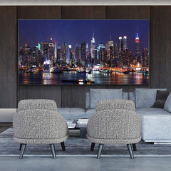 Modern Canvas Painting York Architecture Night Scene Painting On Canvas Wall Art