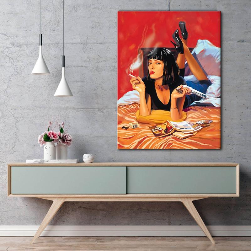 Haired Woman Movie Scene Poster For Room 90s Poster