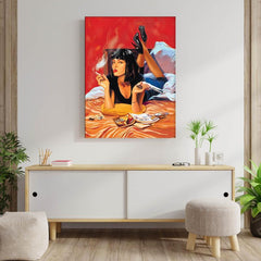 Haired Woman Movie Scene Poster For Room 90s Poster