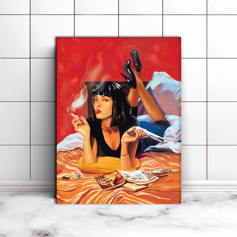 Haired Woman Movie Scene Poster For Room 90s Poster