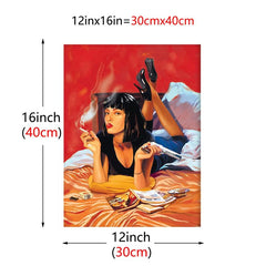 Haired Woman Movie Scene Poster For Room 90s Poster