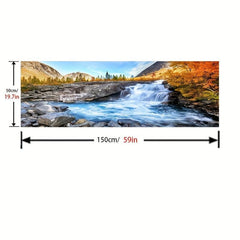 Large Canvas Painting Aurora Borealis Seascape Beach