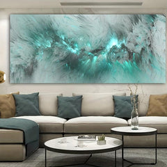 Abstract Decorative Painting Green Large Independent Thinking Abstract Paint