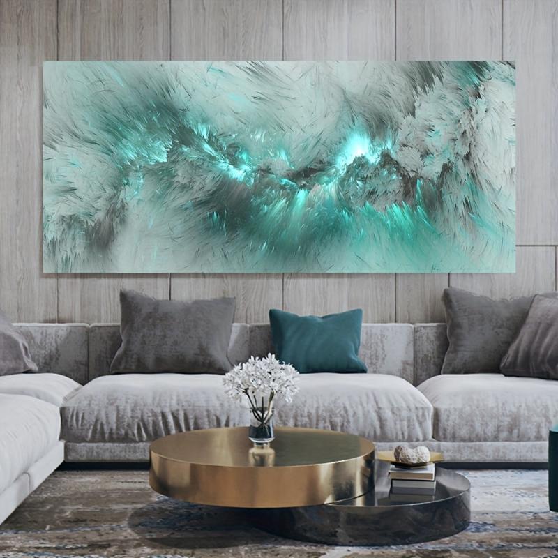 Abstract Decorative Painting Green Large Independent Thinking Abstract Paint