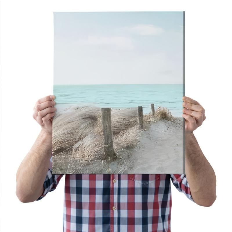 3pcs Nordic Style Canvas Paintings Beach Paths Sea Views Posters 30x39cm