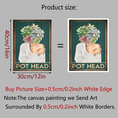 Abstract Art Petal Girl Motivating Women Poster Wall Decor