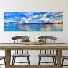 Canvas Poster Natural Sunset Sky Cloud Sea Maldives Landscape