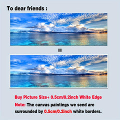 Canvas Poster Natural Sunset Sky Cloud Sea Maldives Landscape