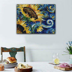 Fantasy Sunflower Round Diamond Painting Kit
