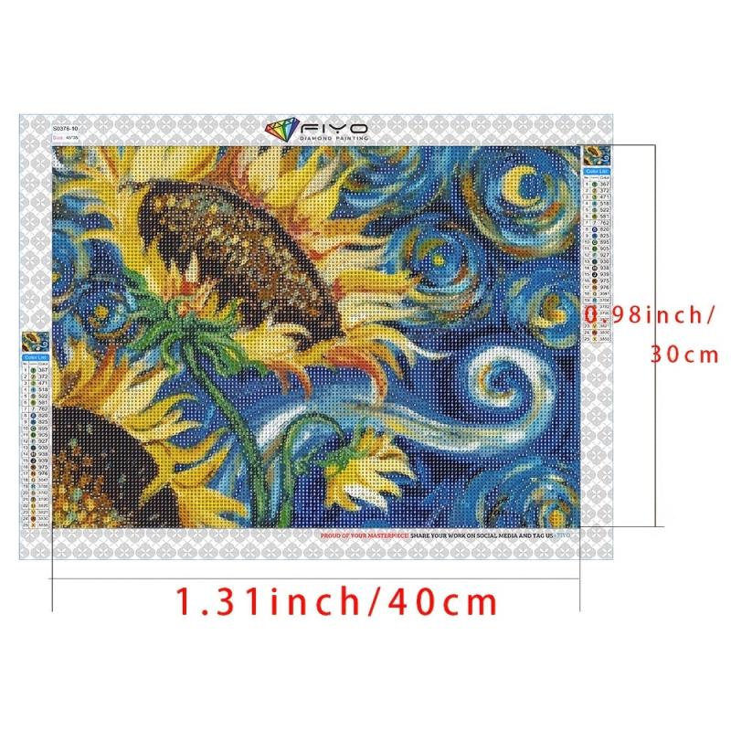 Fantasy Sunflower Round Diamond Painting Kit