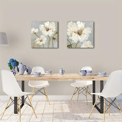 2pcs Floral Decorative Paintings for Home Living Room Office Wall