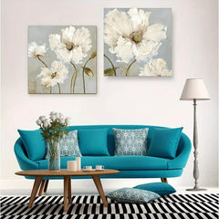 2pcs Floral Decorative Paintings for Home Living Room Office Wall