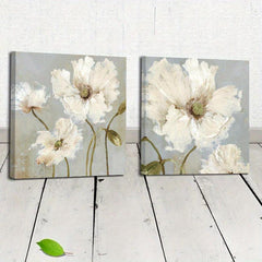 2pcs Floral Decorative Paintings for Home Living Room Office Wall