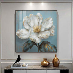 Framed Canvas Flower Wall Decor Art For Home Living Decor
