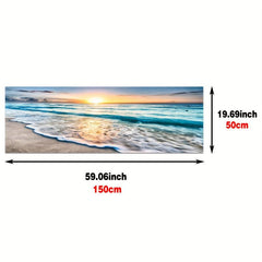 Sea Wave Beach Sunset Canvas Poster Wall Art