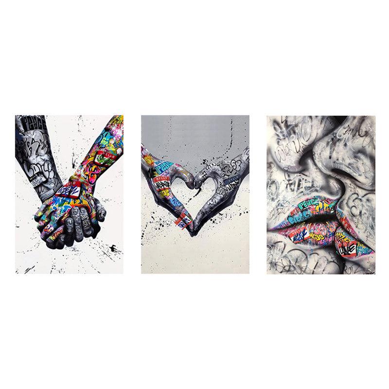 Abstract Graffiti Art Canvas Posters Set for Home Decors