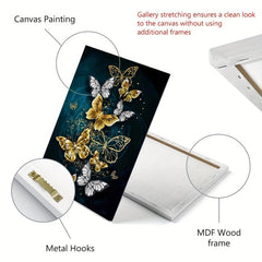 3pcs Butterfly Pattern Wall Decoration Painting 30x39 cm