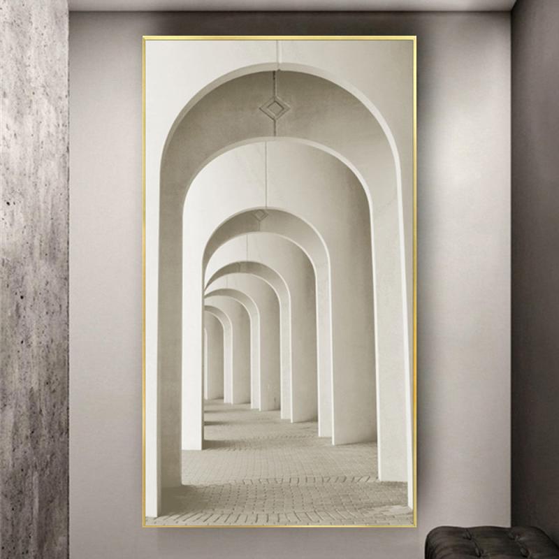 Canvas Painting Space Extension Corridor Nordic Minimalism Art